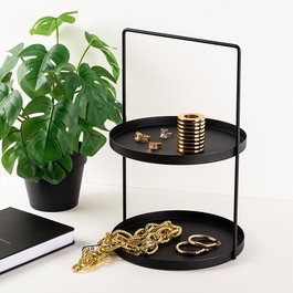 Aberto Design Tilos - Accesorio decorativo de metal Negro